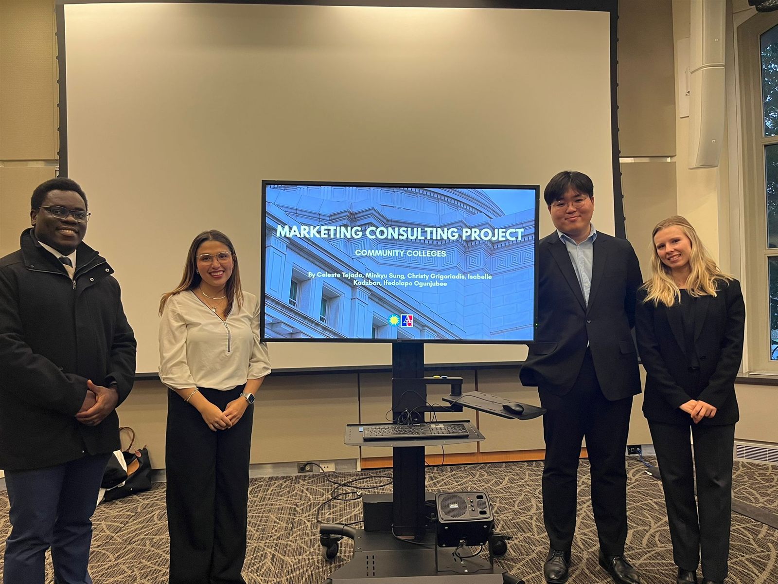 Presenting the Community Colleges marketing consulting project
